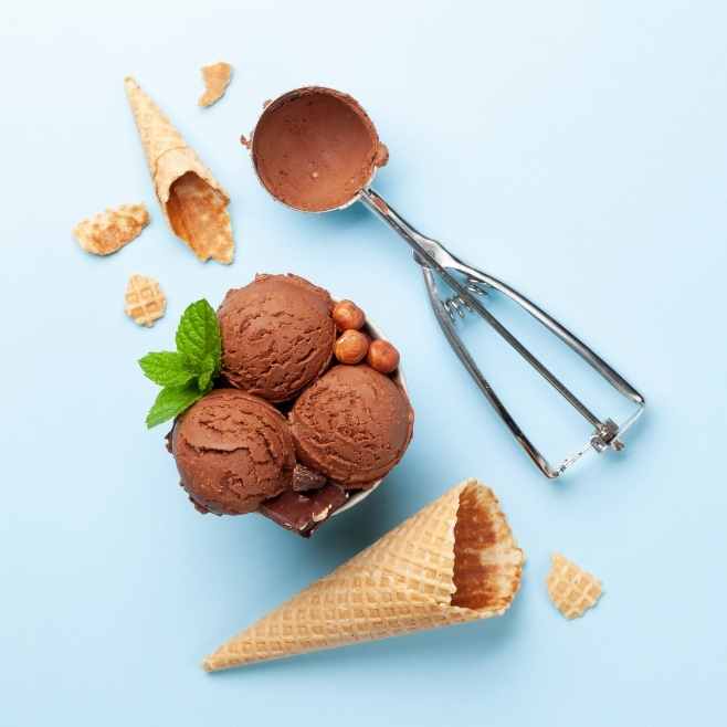 Homepage - chocolate ice cream