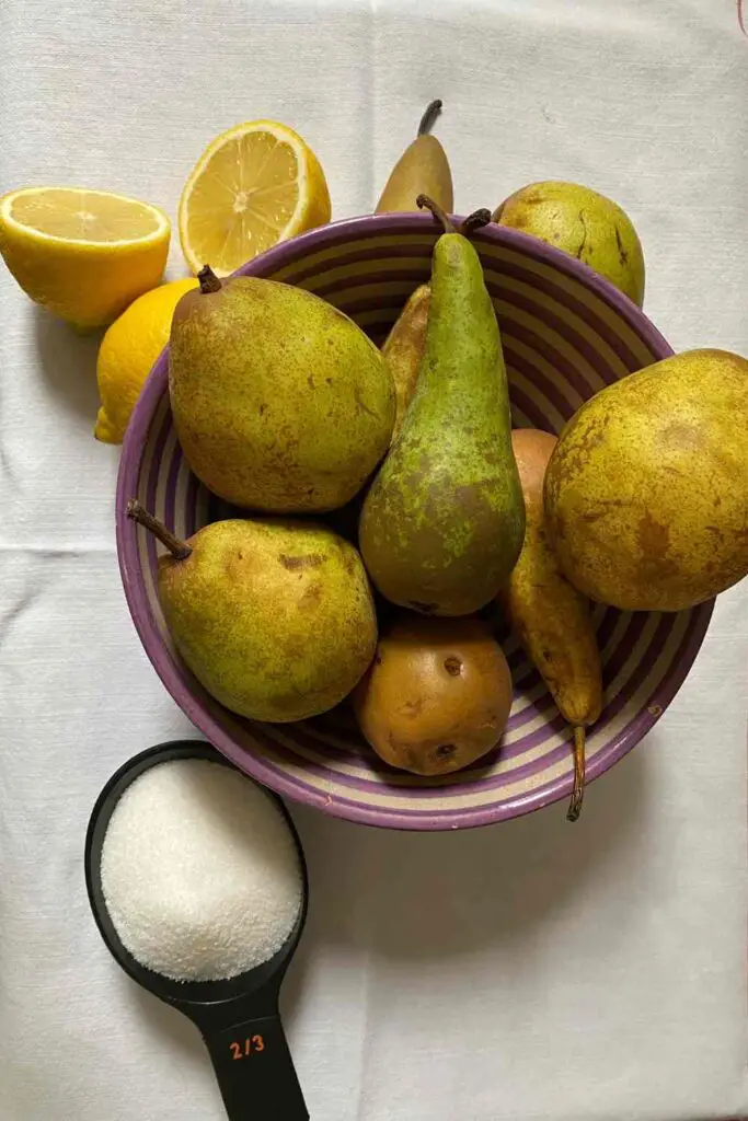 Pear Sorbet Ingredients