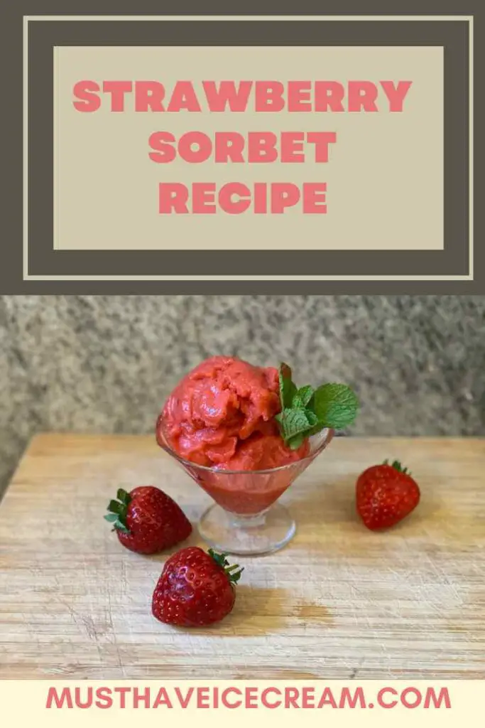Strawberry Sorbet - Pinterest