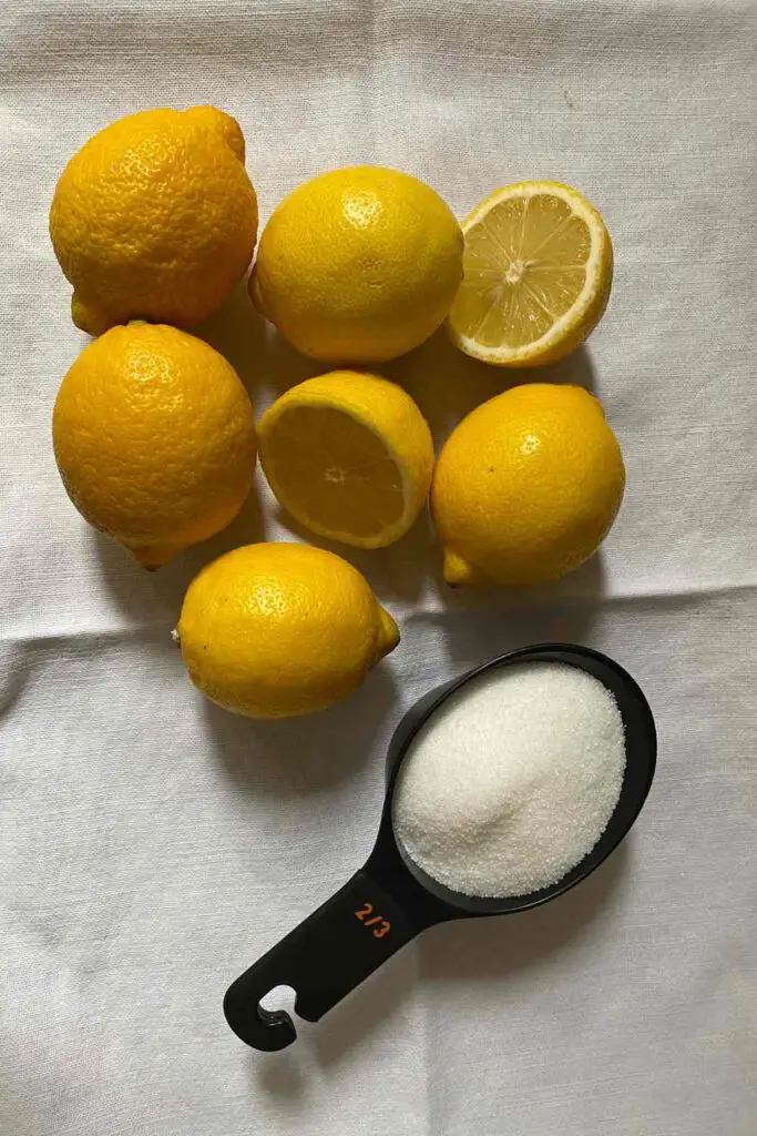 Lemon Sorbet ingredients