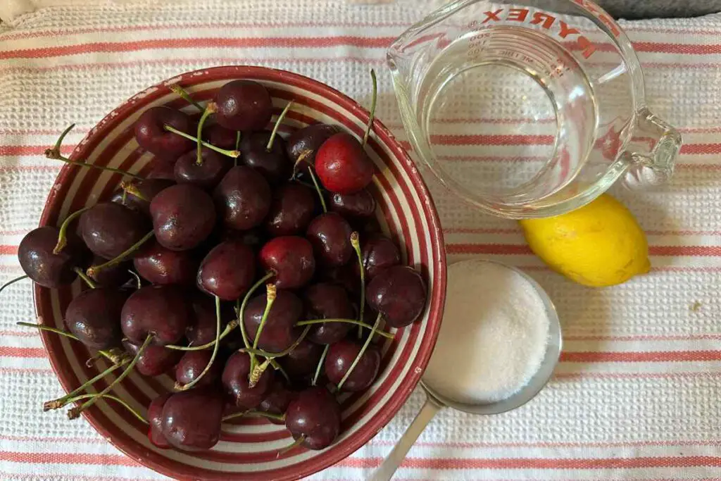 Cherry Sorbet Ingredients