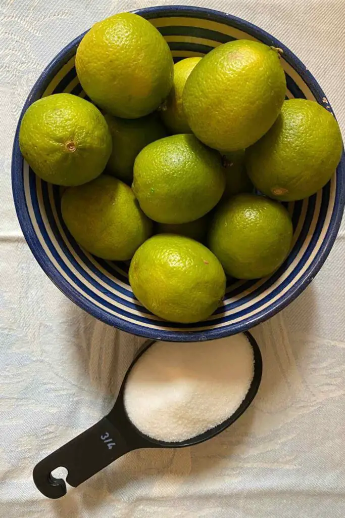 Lime Sorbet ingredients