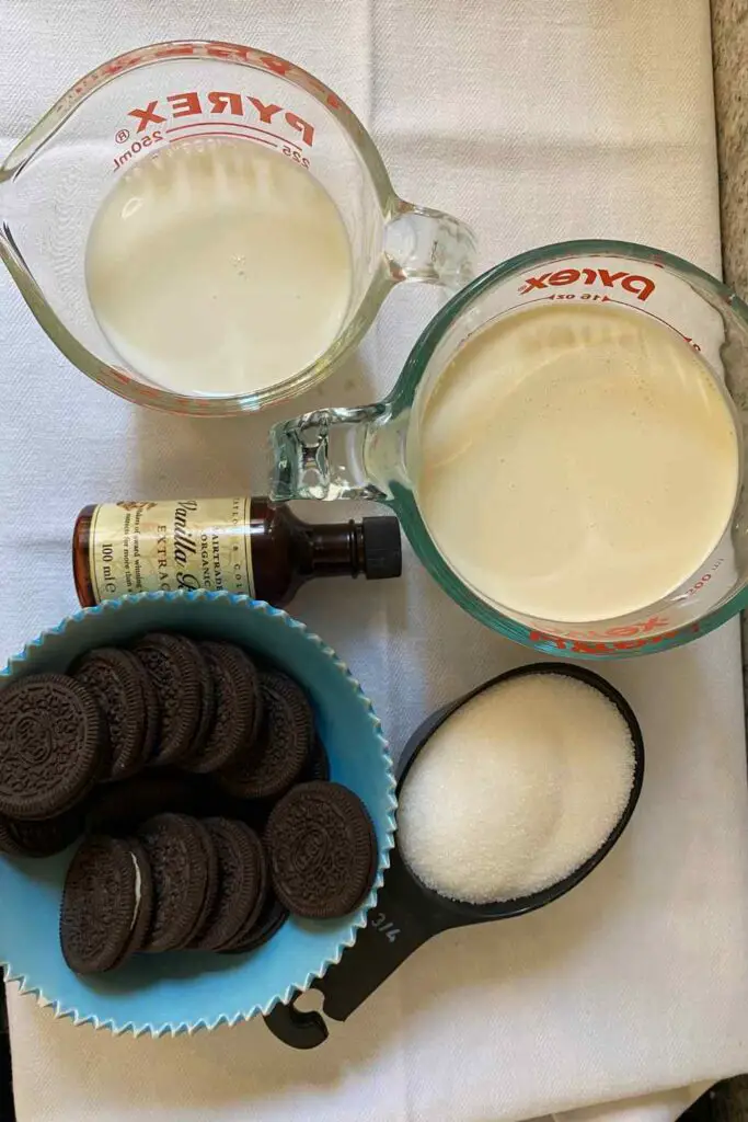 Oreo Cookie Ice Cream ingredients