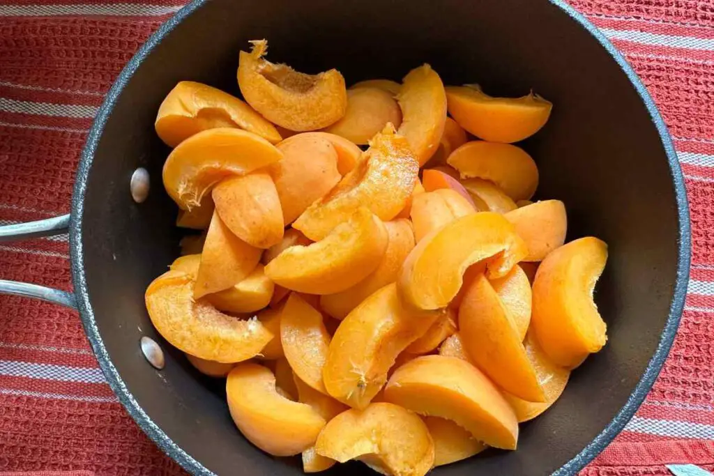 Apricots before cooking