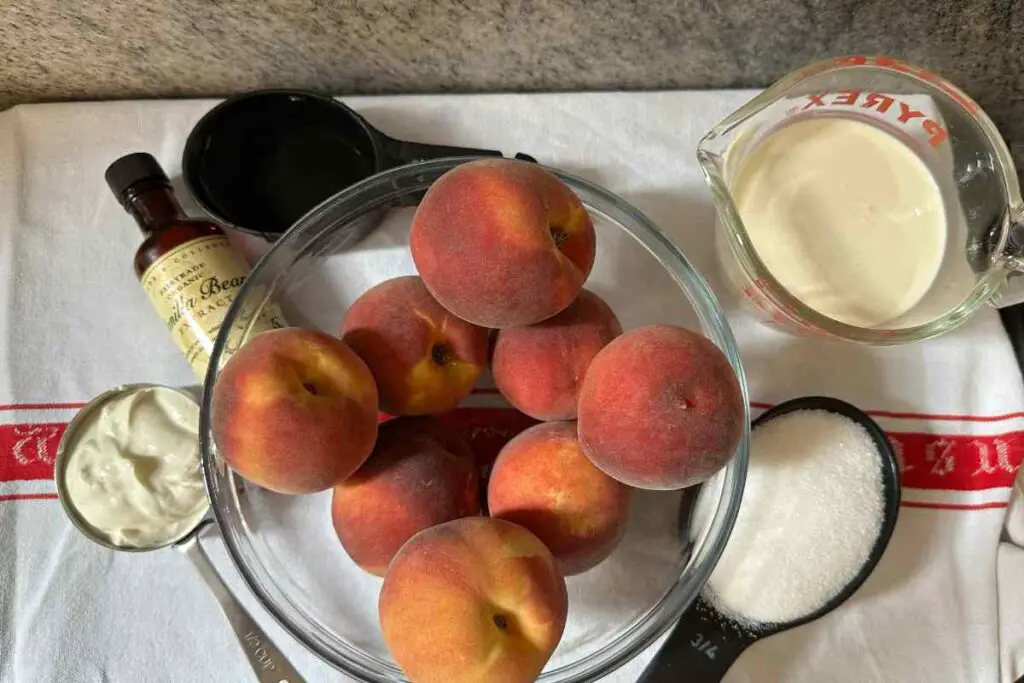 Peach Ice Cream Ingredients