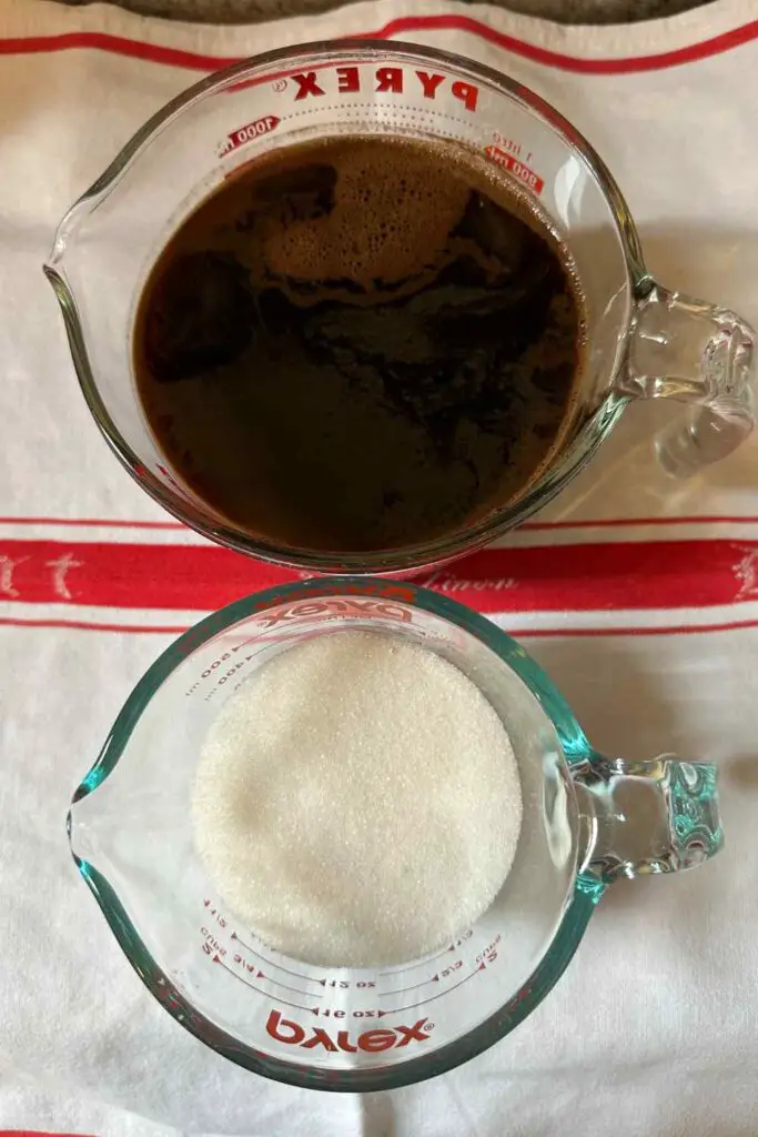 Coffee granita ingredients